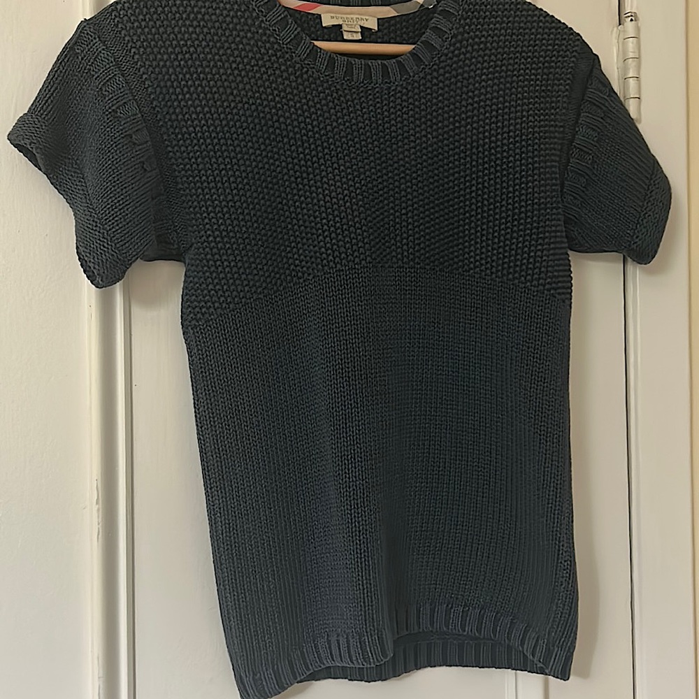 Burberry. Never worn cotton knit sweater